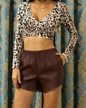 Miki Leopard Long Sleeve Top - SKYE KIYOMI BEAUTY, LLC