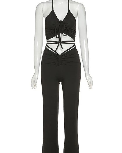 Jackie Halter Pants Set - SKYE KIYOMI BEAUTY, LLC