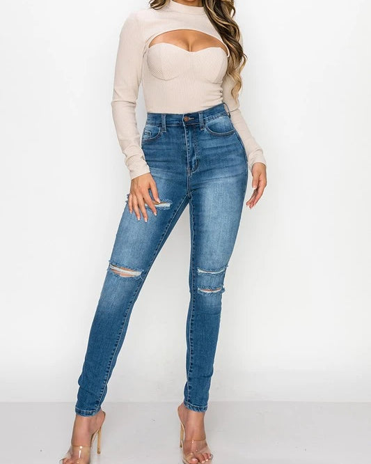 Shari Cut Out Bodysuit - SKYE KIYOMI BEAUTY, LLC