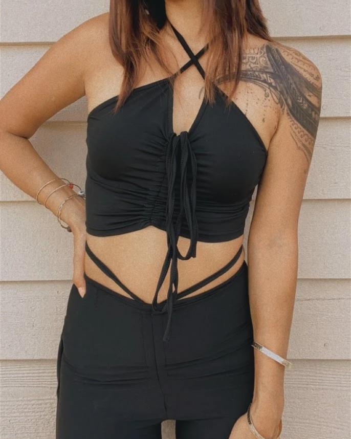Jackie Halter Pants Set - SKYE KIYOMI BEAUTY, LLC