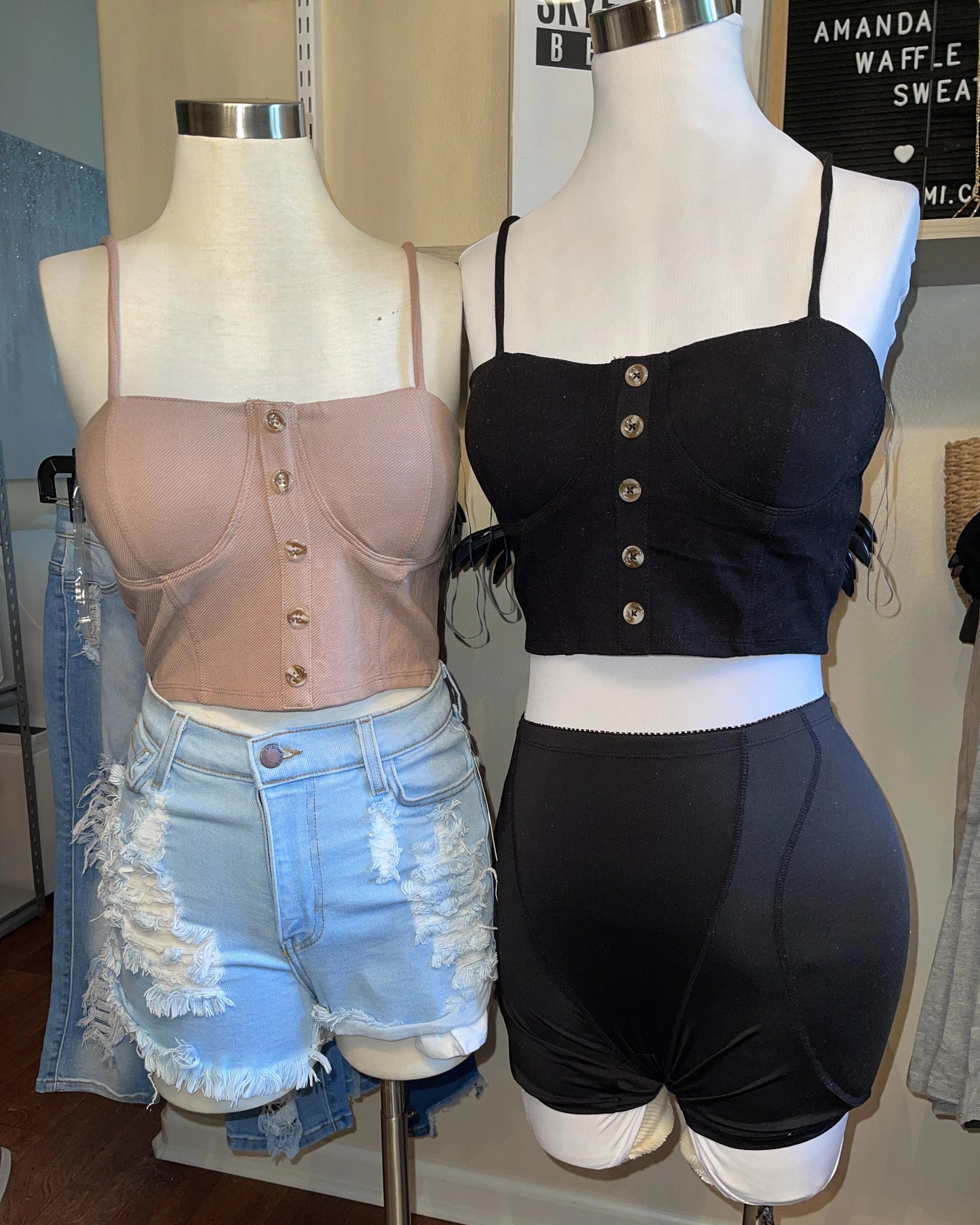 Cameron Stretch Twill Bustier - SKYE KIYOMI BEAUTY, LLC