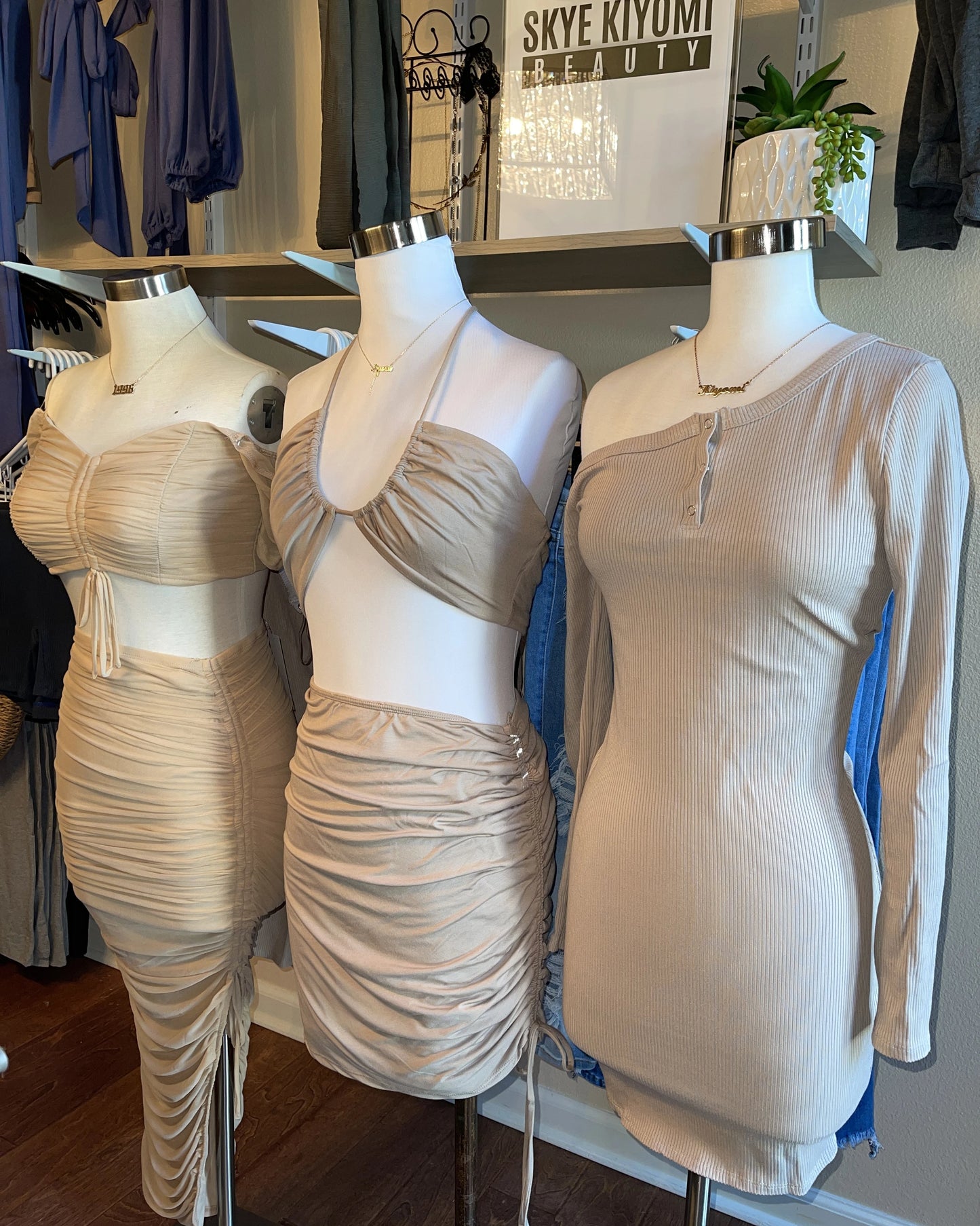 Sonya Ruched Skirt Set - SKYE KIYOMI BEAUTY, LLC