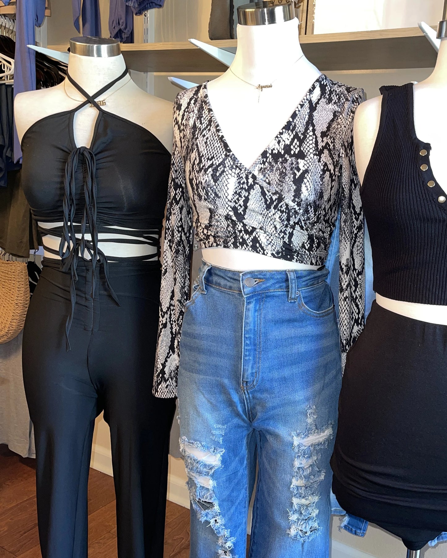 Jackie Halter Pants Set - SKYE KIYOMI BEAUTY, LLC