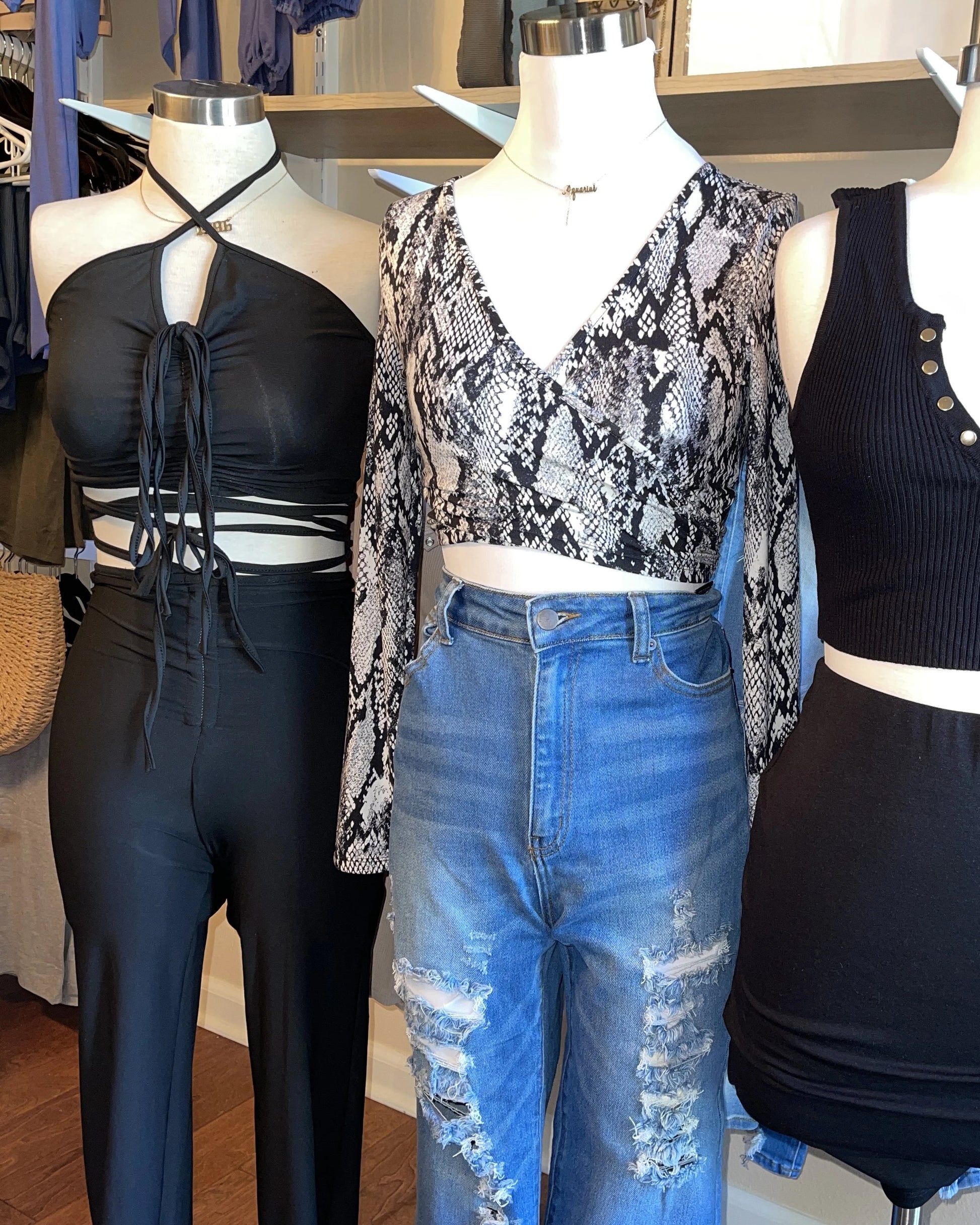Jackie Halter Pants Set - SKYE KIYOMI BEAUTY, LLC