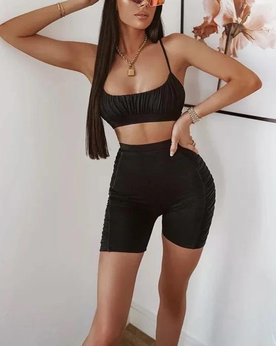 Delilah Biker Shorts Set - SKYE KIYOMI BEAUTY, LLC