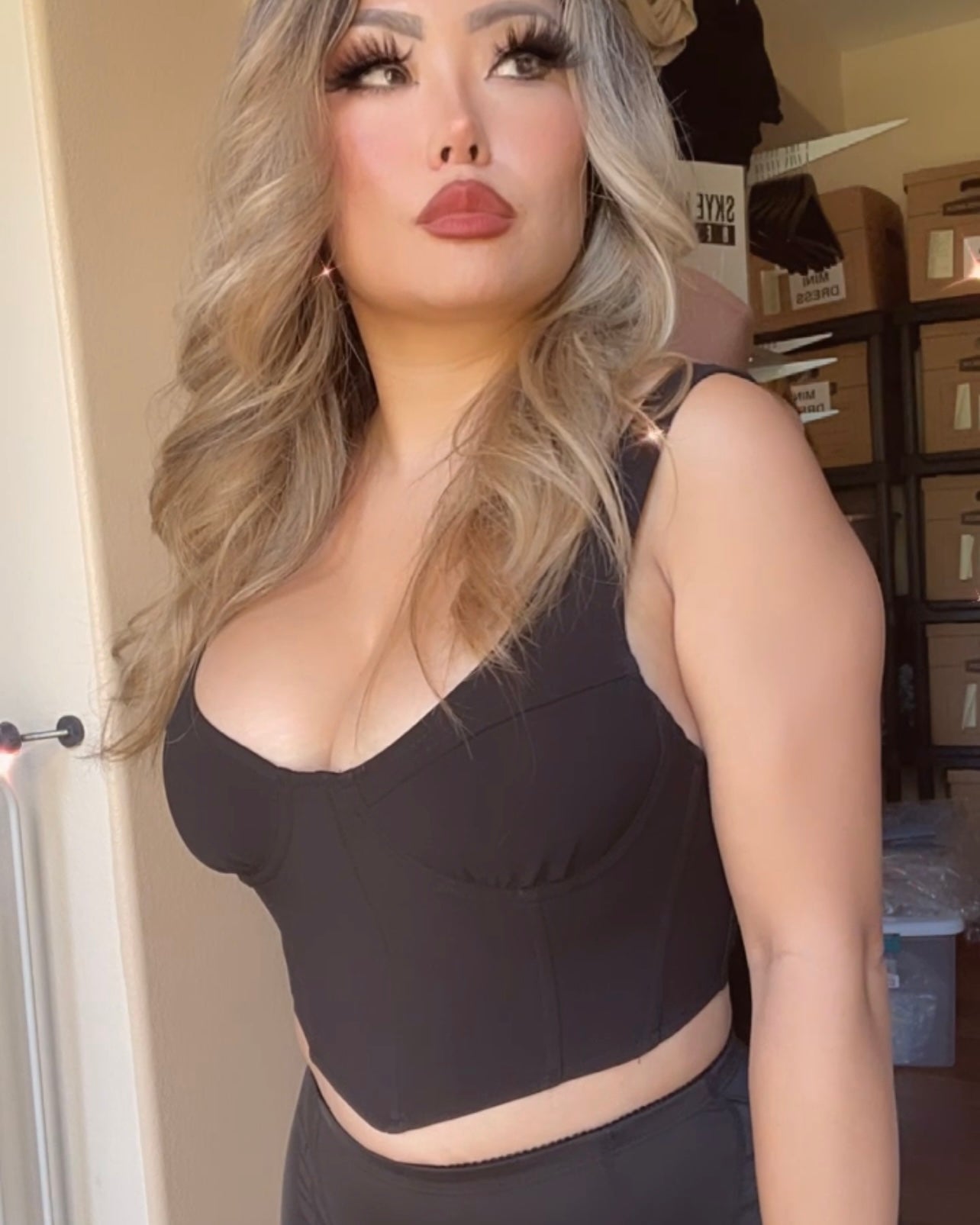 Rowen Stretch Bustier Top - SKYE KIYOMI BEAUTY, LLC