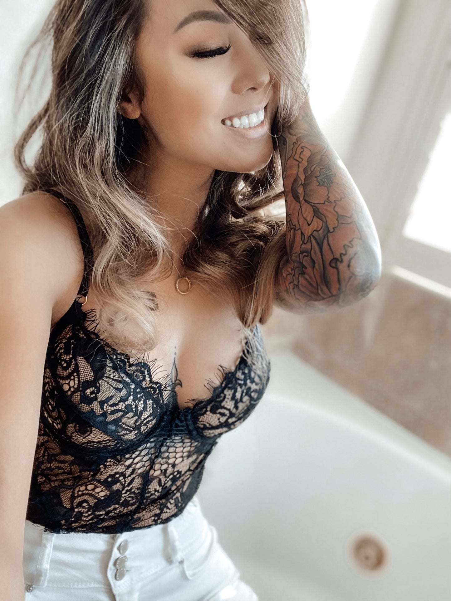 Stacey Lace Bodysuit