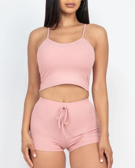 Lexy Halter Shorts Set - SKYE KIYOMI BEAUTY, LLC#tops#bottoms#ootd#affordablefashion#affordablestyle#boutiqueshopping#sets#shortsets#pantsets#outerwear