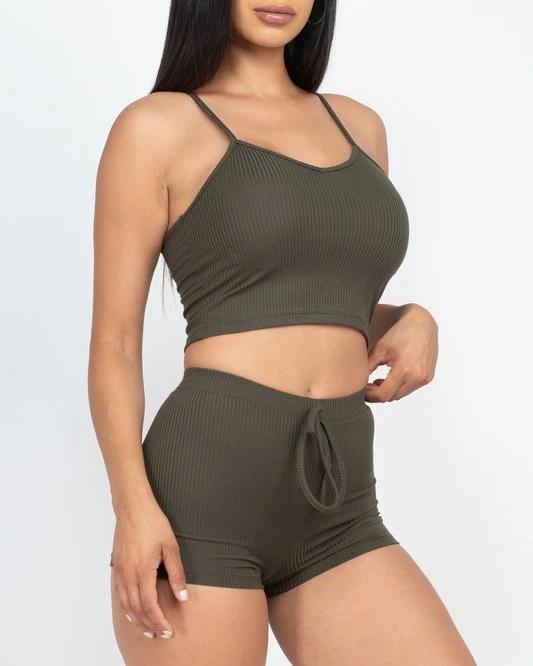 Lexy Halter Shorts Set - SKYE KIYOMI BEAUTY, LLC#tops#bottoms#ootd#affordablefashion#affordablestyle#boutiqueshopping#sets#shortsets#pantsets#outerwear