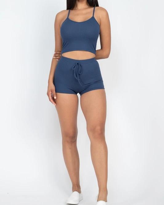 Lexy Halter Shorts Set - SKYE KIYOMI BEAUTY, LLC#tops#bottoms#ootd#affordablefashion#affordablestyle#boutiqueshopping#sets#shortsets#pantsets#outerwear