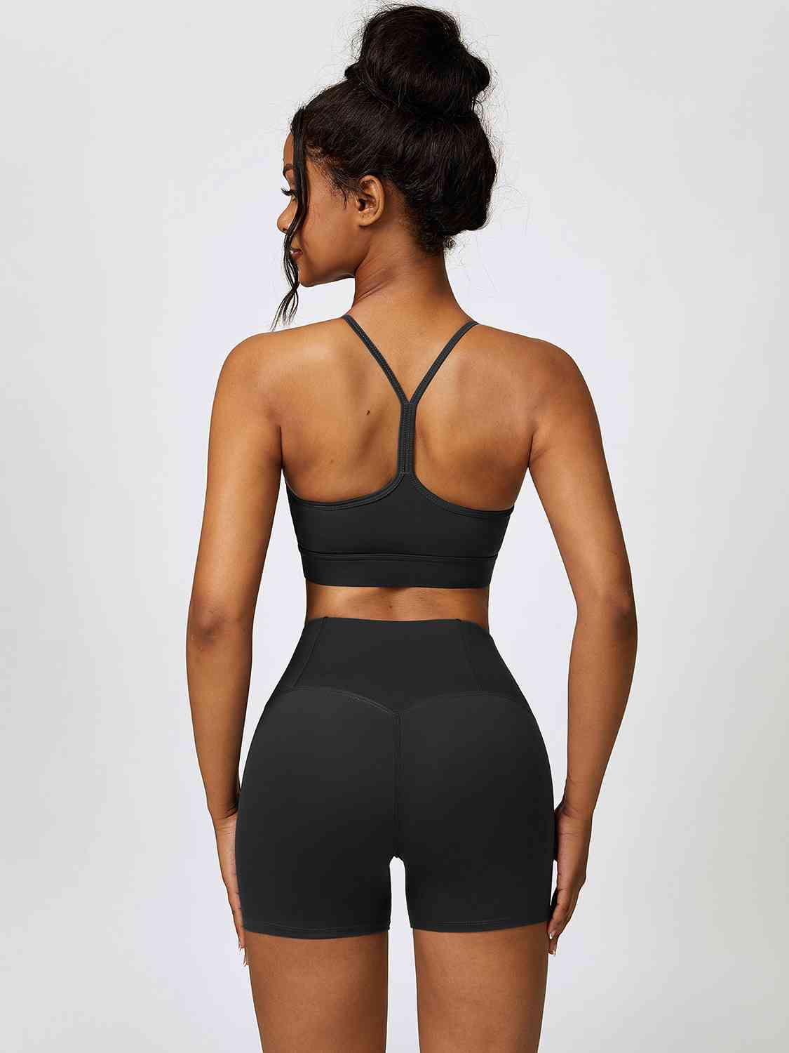 Yessi Sport Bra and Wide Waistband Shorts Set