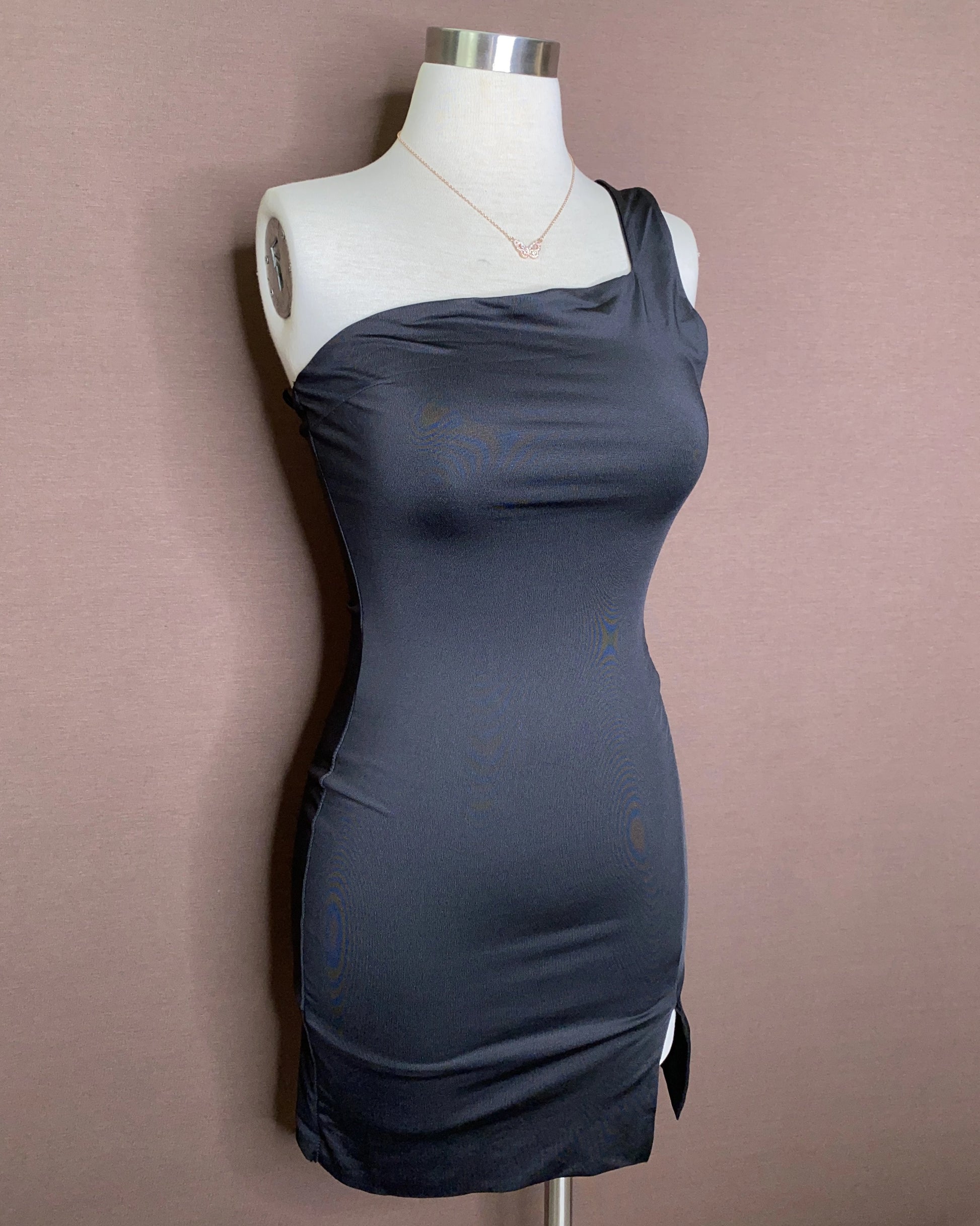 Jade Asymmetrical Mini Dress - SKYE KIYOMI BEAUTY, LLC