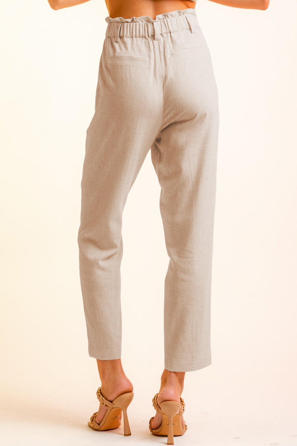 Side Button Long Pants