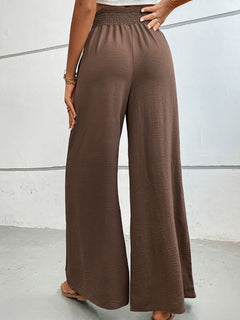 Wide Waistband Relax Fit Long Pants