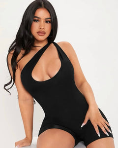 She Means Business Asymmetric Romper