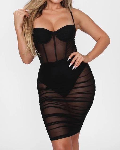 Lovey Caged Dress - SKYE KIYOMI BEAUTY, LLC#tops#bottoms#ootd#affordablefashion#affordablestyle#boutiqueshopping#sets#shortsets#pantsets#outerwear