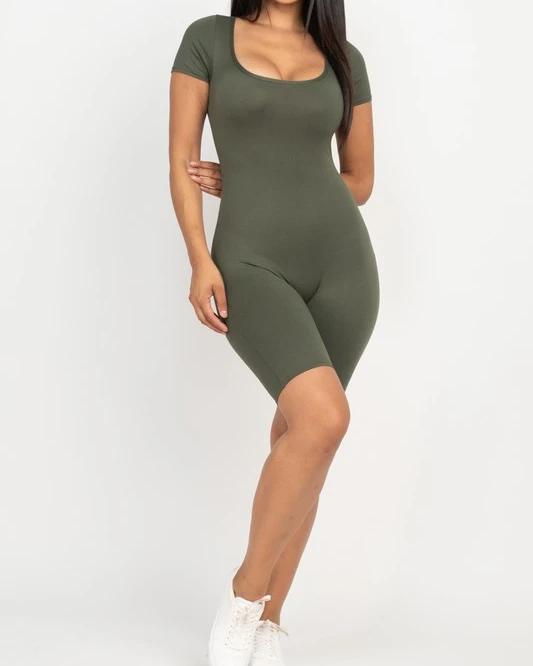 Marley Short Sleeve Romper - SKYE KIYOMI BEAUTY, LLC#tops#bottoms#ootd#affordablefashion#affordablestyle#boutiqueshopping#sets#shortsets#pantsets#outerwear