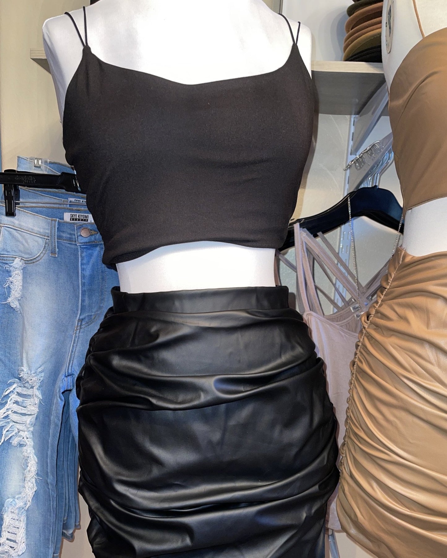 Rise Up Ruched Skirt Set - SKYE KIYOMI BEAUTY, LLC#tops#bottoms#ootd#affordablefashion#affordablestyle#boutiqueshopping#sets#shortsets#pantsets#outerwear